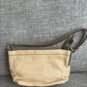 Fossil Cute  basket linen weave Tan Women's Bag